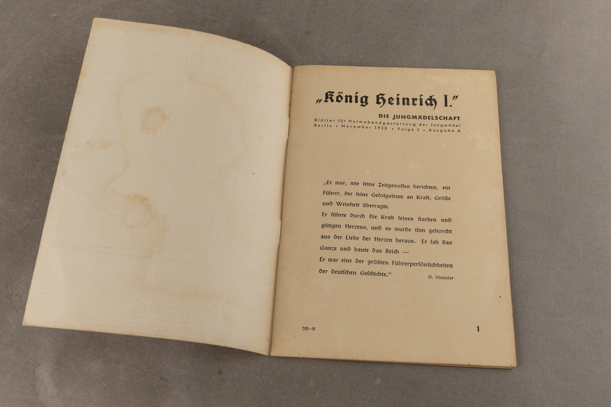 WW2 Tysk/Dansk Frikorps Danmark "Lot". Hæfte fra SS-Oberscharführer L. Lorenzen, adjudant for Kryssing. Original.