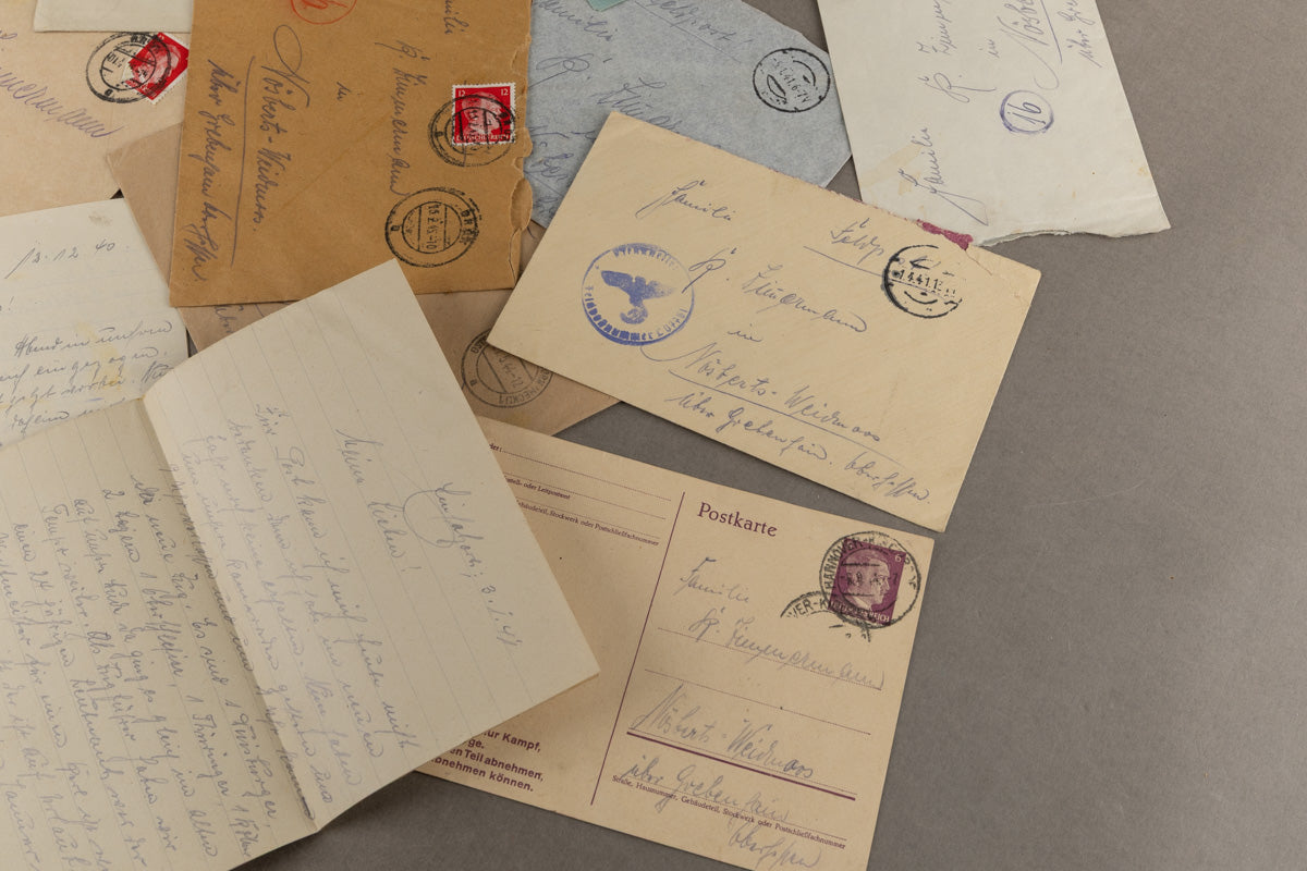 WW2 Tysk Feltpost Lot. Original.