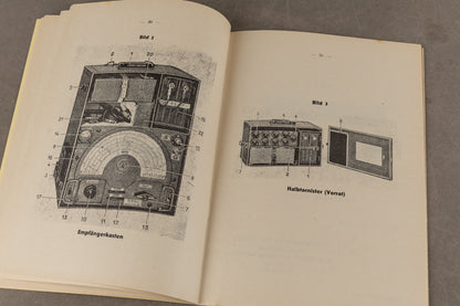 WW2 Tysk Heer Radio Instruktionshæfte "Gerätebeschreibung - Funk-Horch-Empfänger". Original.