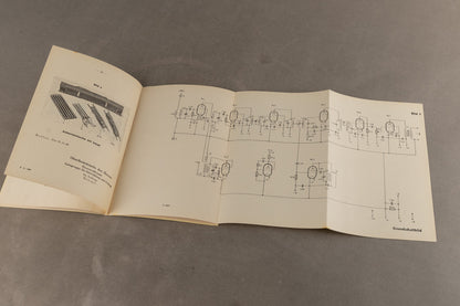 WW2 Tysk Heer Radio Instruktionshæfte "Gerätebeschreibung - Funk-Horch-Empfänger". Original.