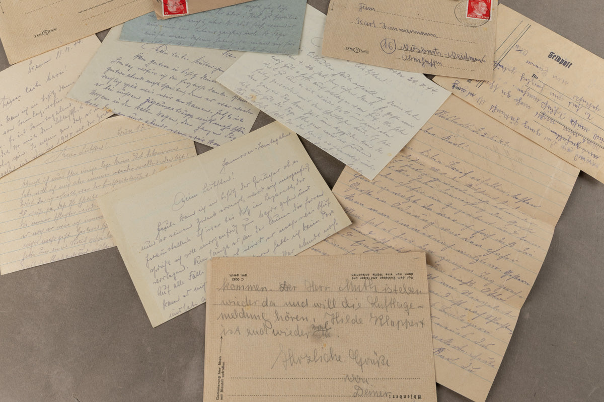 WW2 Tysk Feltpost Lot. Original.
