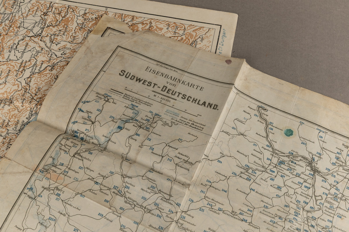 WW2 Tysk Kort. 2 stk. Original.