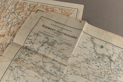 WW2 Tysk Kort. 2 stk. Original.