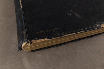 WW2 Tysk Stor Kriegsmarine "Flaggenbuch". Stemplet "Kommando der Marinestation der Nordsee". Sjælden. Original.