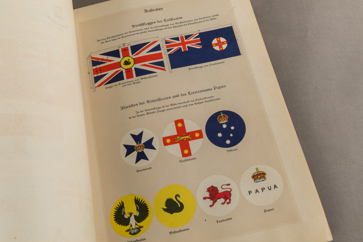 WW2 Tysk Stor Kriegsmarine "Flaggenbuch". Stemplet "Kommando der Marinestation der Nordsee". Sjælden. Original.