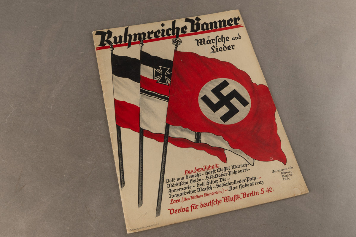 WW2 Tysk NSDAP Sang Blad. Original.