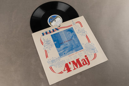 WW2 Dansk 4. Maj LP Plade med BBC Frihedsbudskab 4. maj 1945. Original.