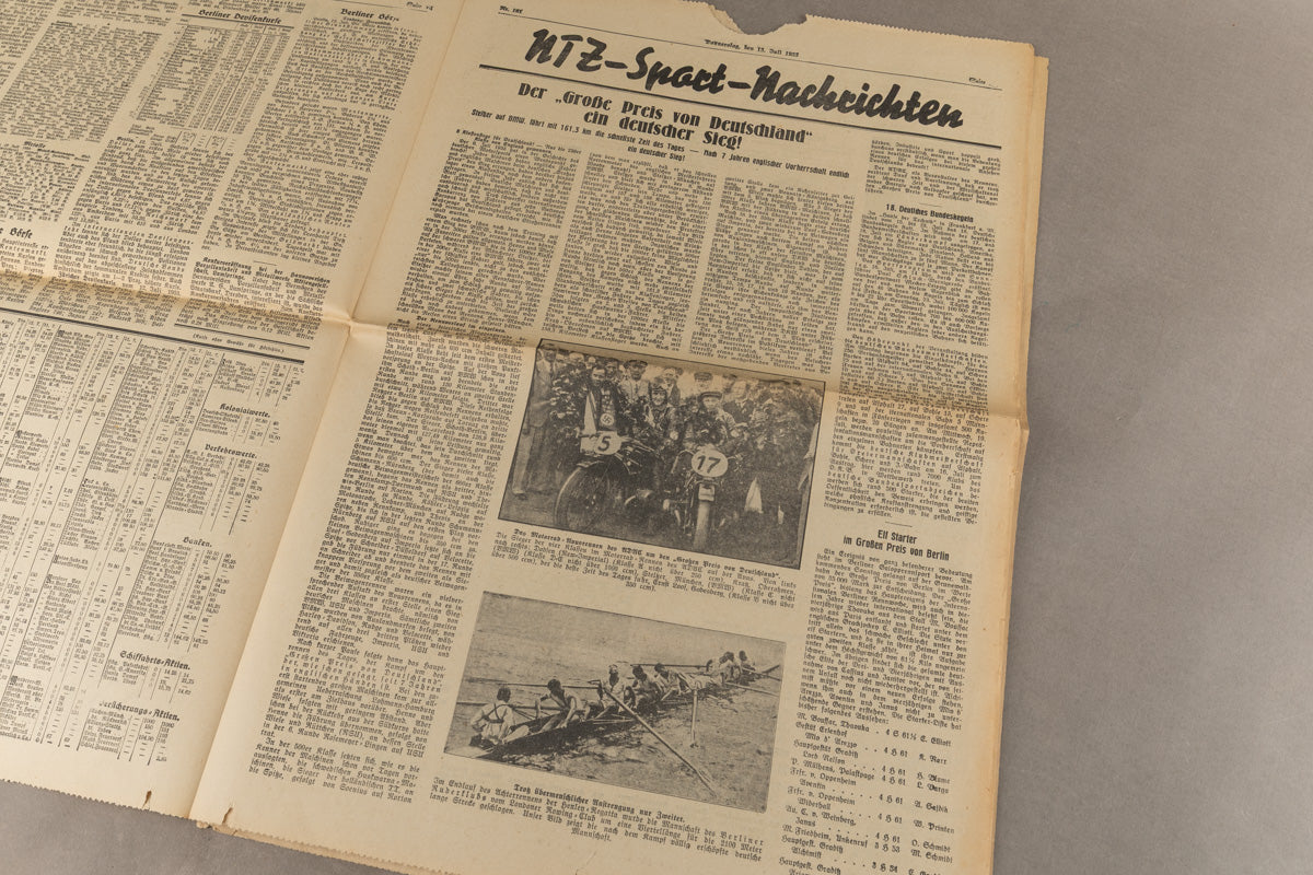 WW2 Tysk Avis. Original.