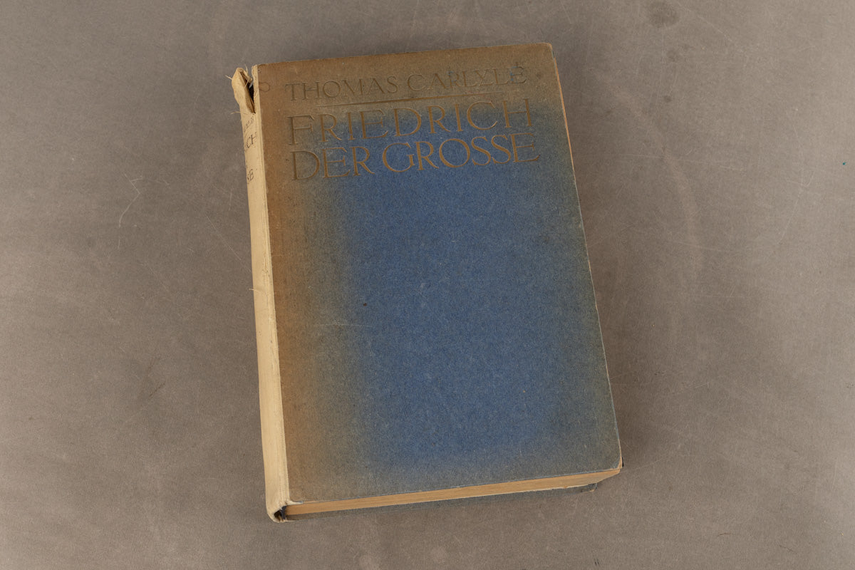 WW1/WW2 Tysk Bog "Friedrich der Große". Med håndskrevet hilsen. Original.