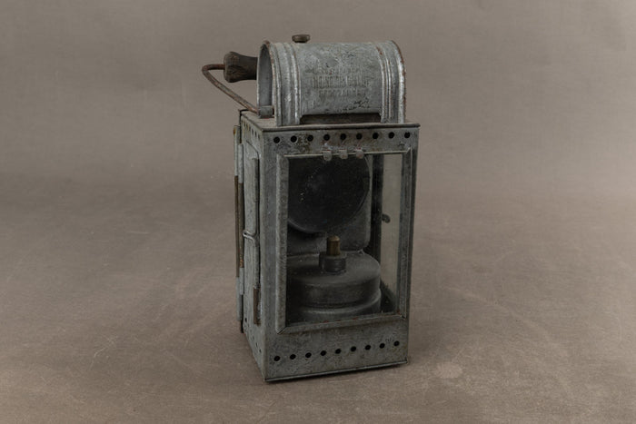 WW2 Tysk "Deutsche Reichsbahn" Karbid Lampe. Godt stemplet med ørn. Original.