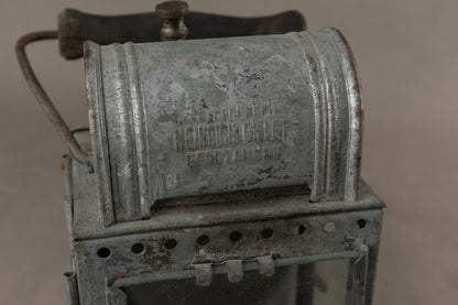 WW2 Tysk "Deutsche Reichsbahn" Karbid Lampe. Godt stemplet med ørn. Original.