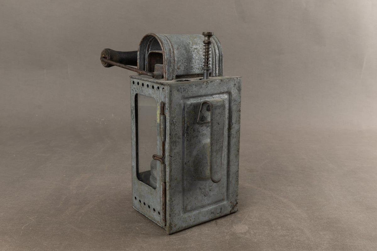 WW2 Tysk "Deutsche Reichsbahn" Karbid Lampe. Godt stemplet med ørn. Original.