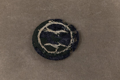 WW2 Tysk Officer Segelfliegerabzeichen i Stof. Til påsyning på uniformen. Sjælden. Original.