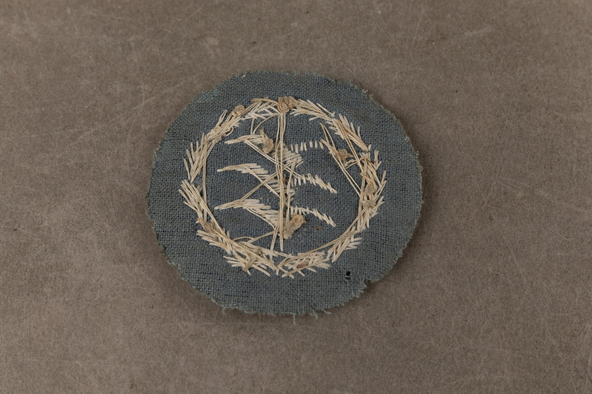 WW2 Tysk Officer Segelfliegerabzeichen i Stof. Til påsyning på uniformen. Sjælden. Original.