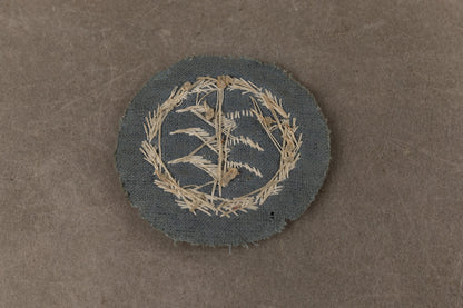 WW2 Tysk Officer Segelfliegerabzeichen i Stof. Til påsyning på uniformen. Sjælden. Original.