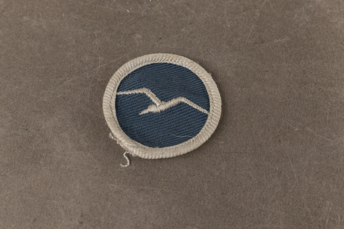 WW2 Tysk Segelfliegerabzeichen i Stof. Til påsyning på uniformen. Sjælden. Original.