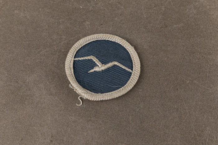 WW2 Tysk Segelfliegerabzeichen i Stof. Til påsyning på uniformen. Sjælden. Original.