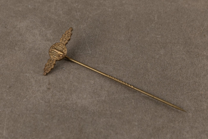 WW2 Tysk "Frontflugspange für Kampfflieger in Bronze". Miniature. "1957"-model. Original.