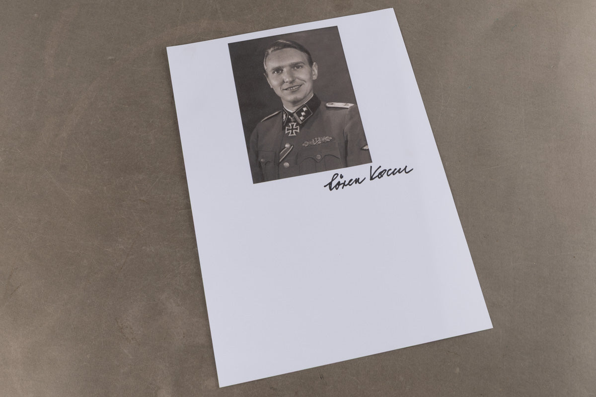 WW2 Dansk Underskrift fra Søren Kam. Original.