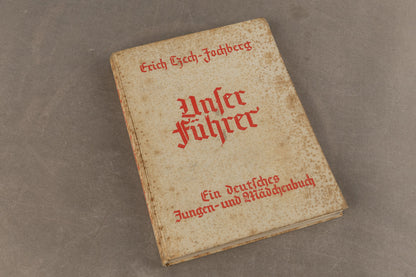 WW2 Tysk HJ Bog. "Unser Führer" Original.