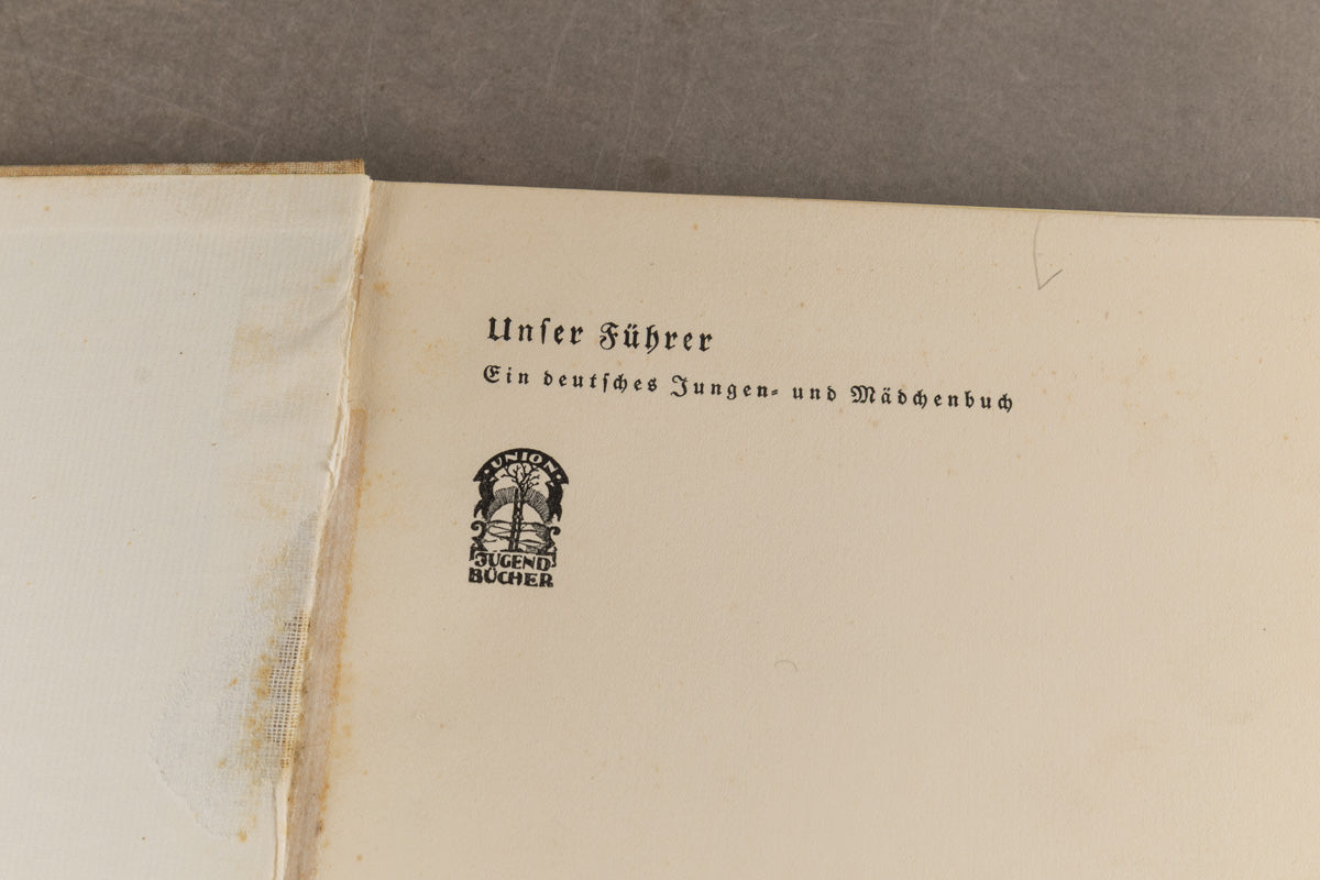 WW2 Tysk HJ Bog. "Unser Führer" Original.