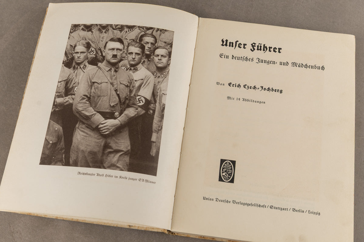 WW2 Tysk HJ Bog. "Unser Führer" Original.