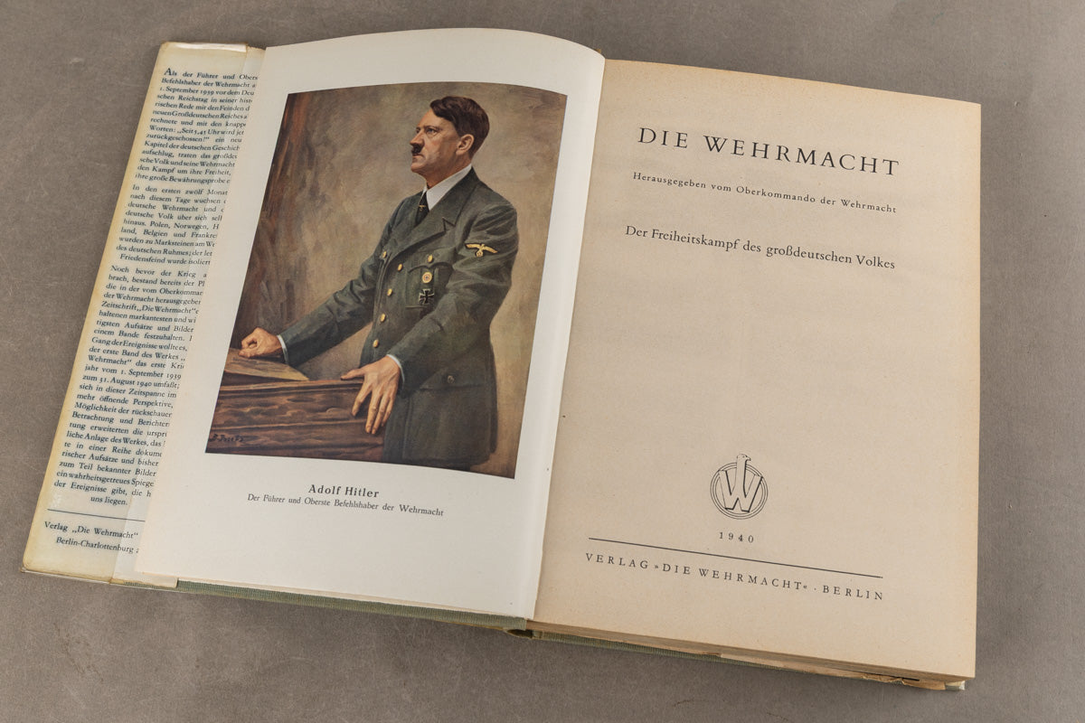 WW2 Tysk "Die Wehrmacht" Bog. Original.