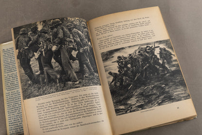 WW2 Tysk "Die Wehrmacht" Bog. Original.