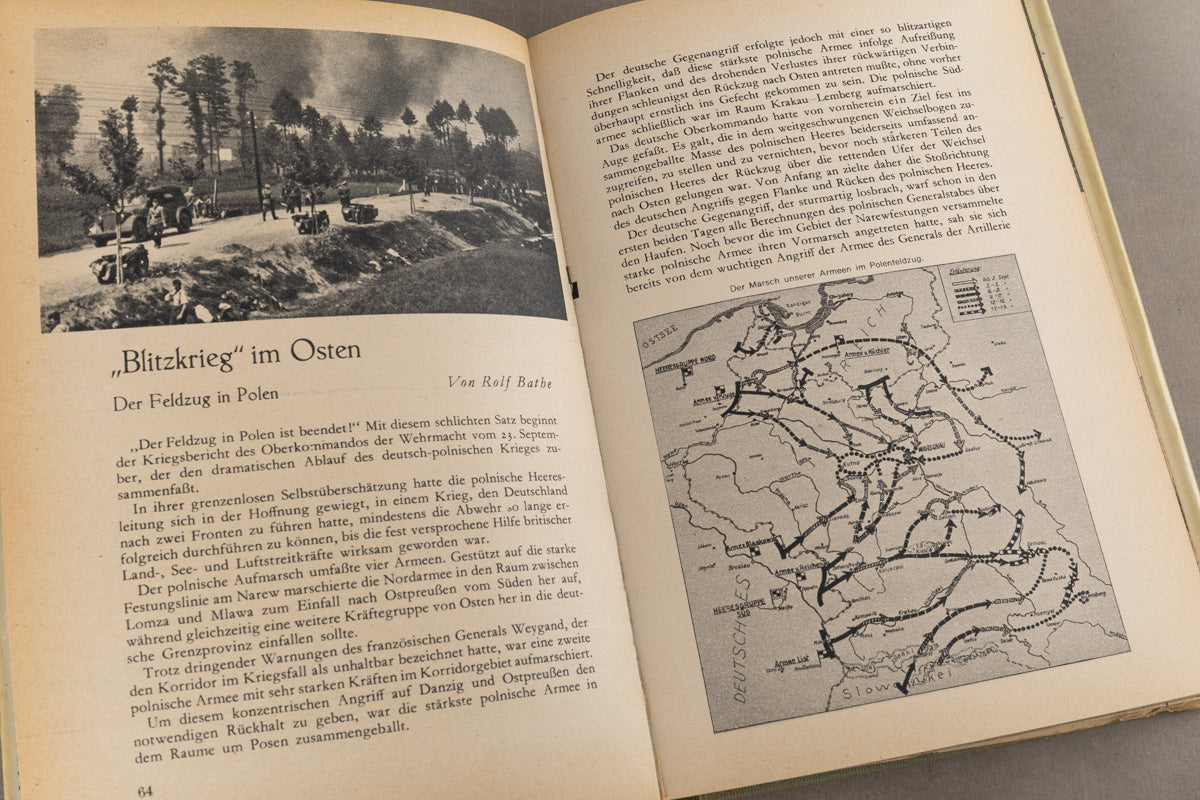 WW2 Tysk "Die Wehrmacht" Bog. Original.
