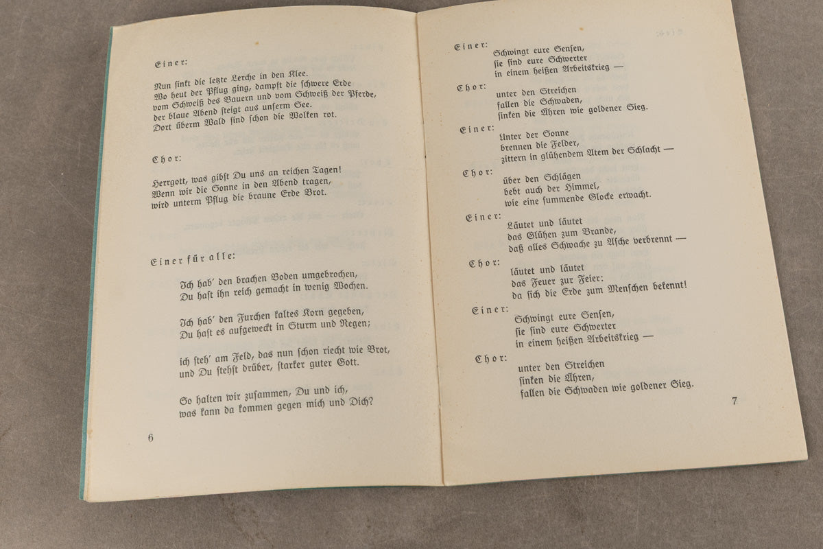 WW2 Tysk NSDAP/HJ/DJ Hæfte. Original.
