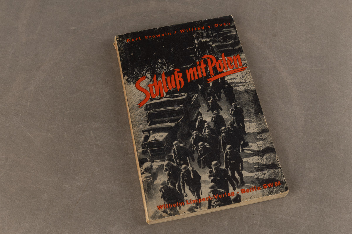 WW2 Tysk Bog. "Schluß mit Polen". Original.
