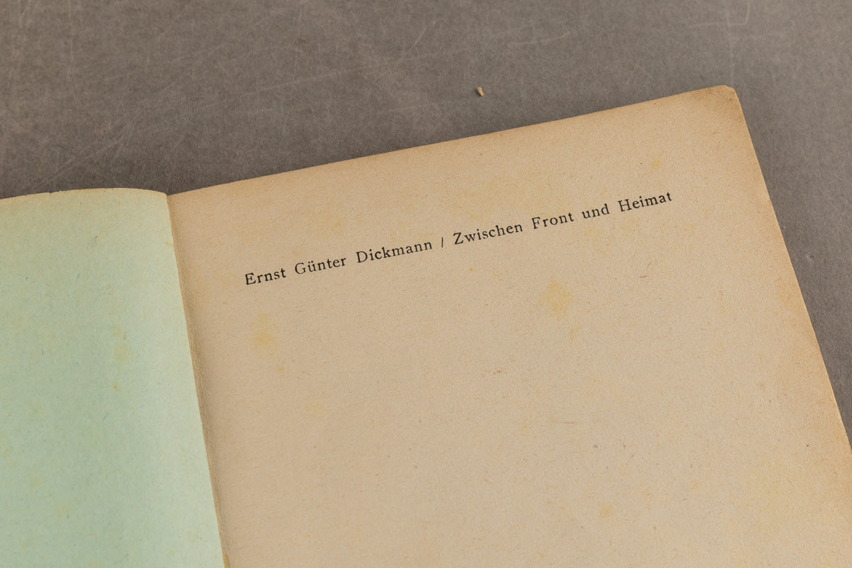 WW2 Tysk NSDAP Bog. "Zwischen Front und Heimat". Original.