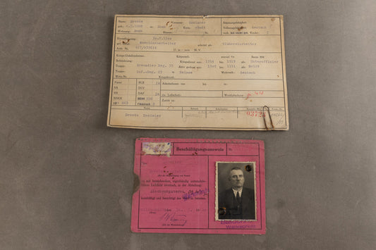 WW2 Tysk "DAF" Lot fra samme mand. Underofficer i WW1. Original.