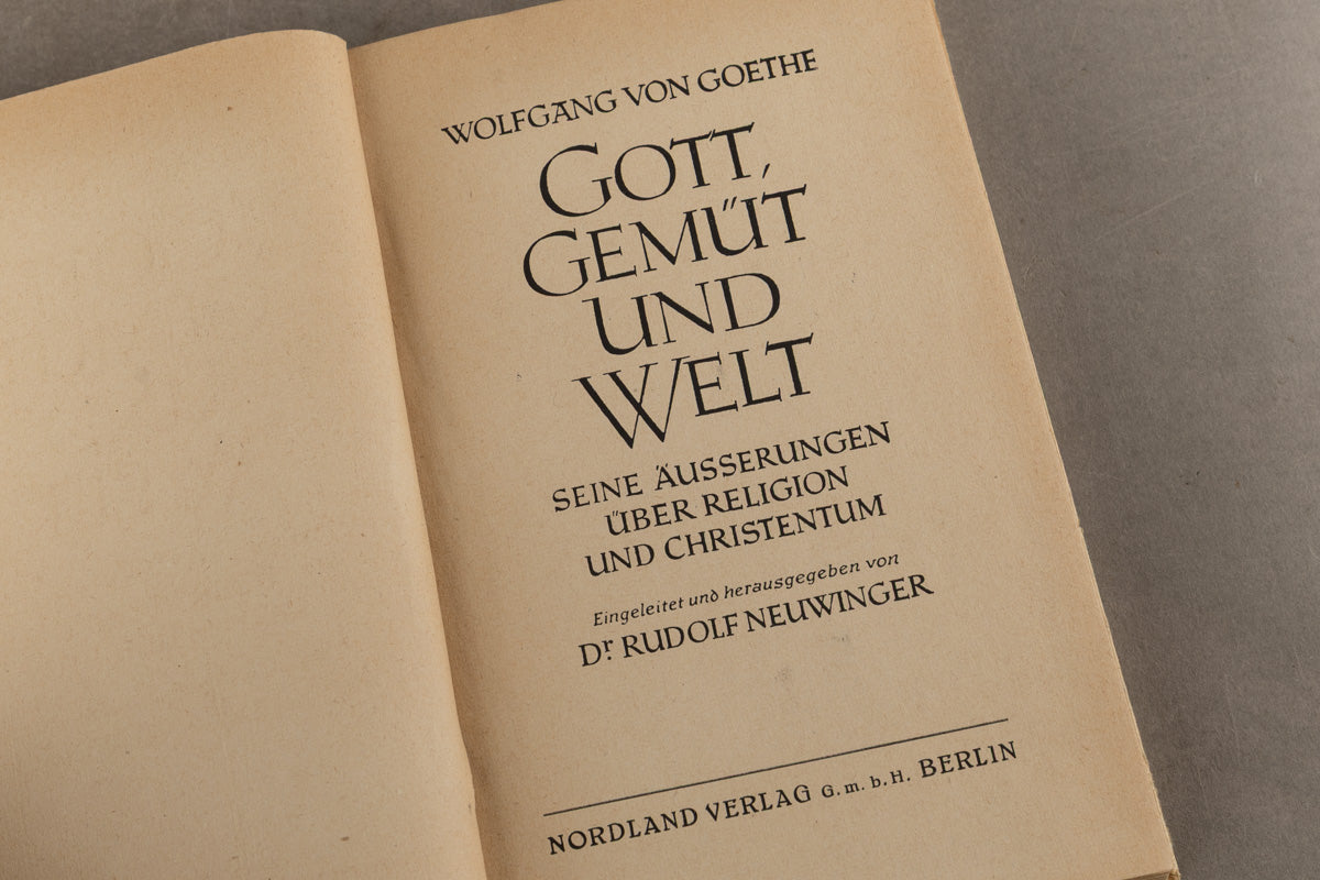 WW2 Tysk Waffen-SS Stemplet Bog "Weinachten 1944 - SS-Panzerjäger-Ausbildungs- und Ersatz-Abteilung 1". Original.