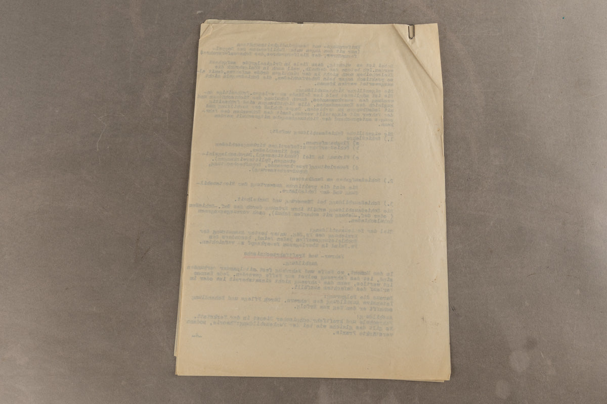 WW2 Tysk "Pz.Jgr. Sturmgeschütz" Uddannelses dokument. Original.