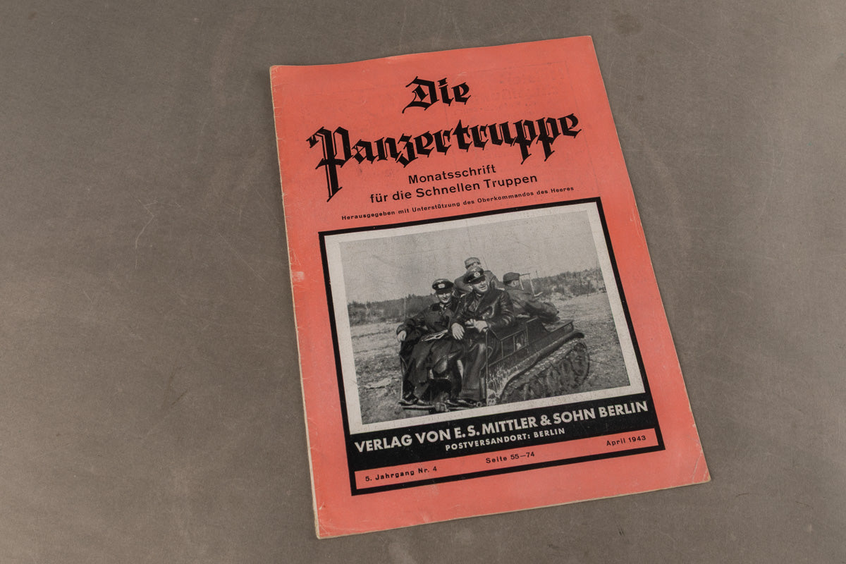 WW2 Tysk "Die Panzertruppe" Blad. Original.