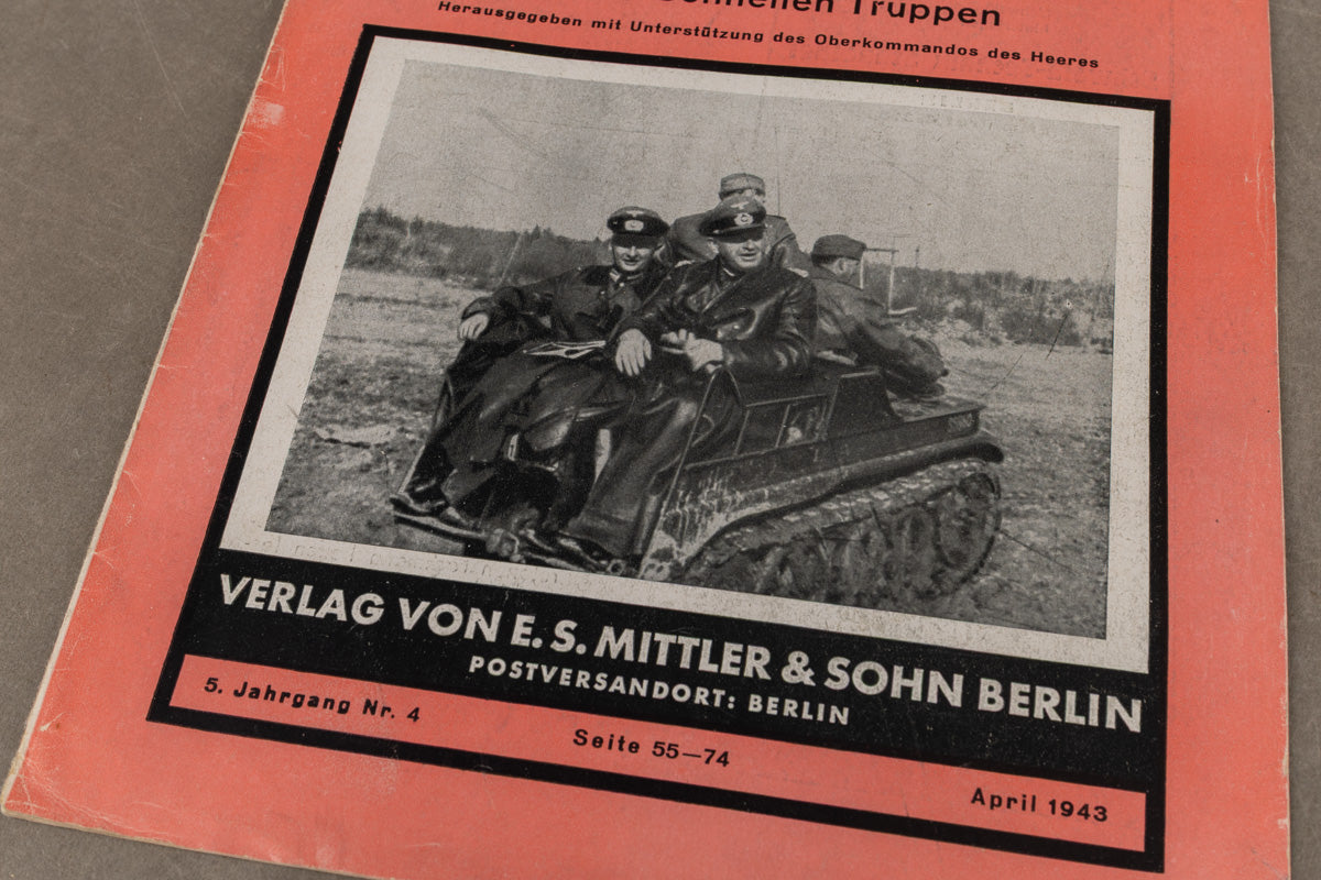 WW2 Tysk "Die Panzertruppe" Blad. Original.