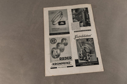 WW2 Tysk "Die Panzertruppe" Blad. Original.