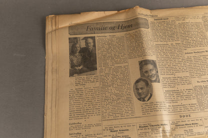WW2 Dansk Avis med Frikorps Danmark Annonce. Original.