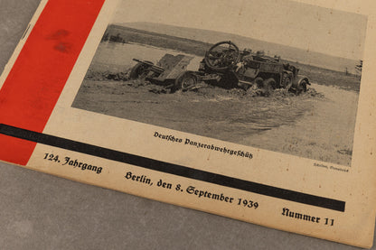 WW2 Tysk "Militär-Wochenblatt" Blad. Original.