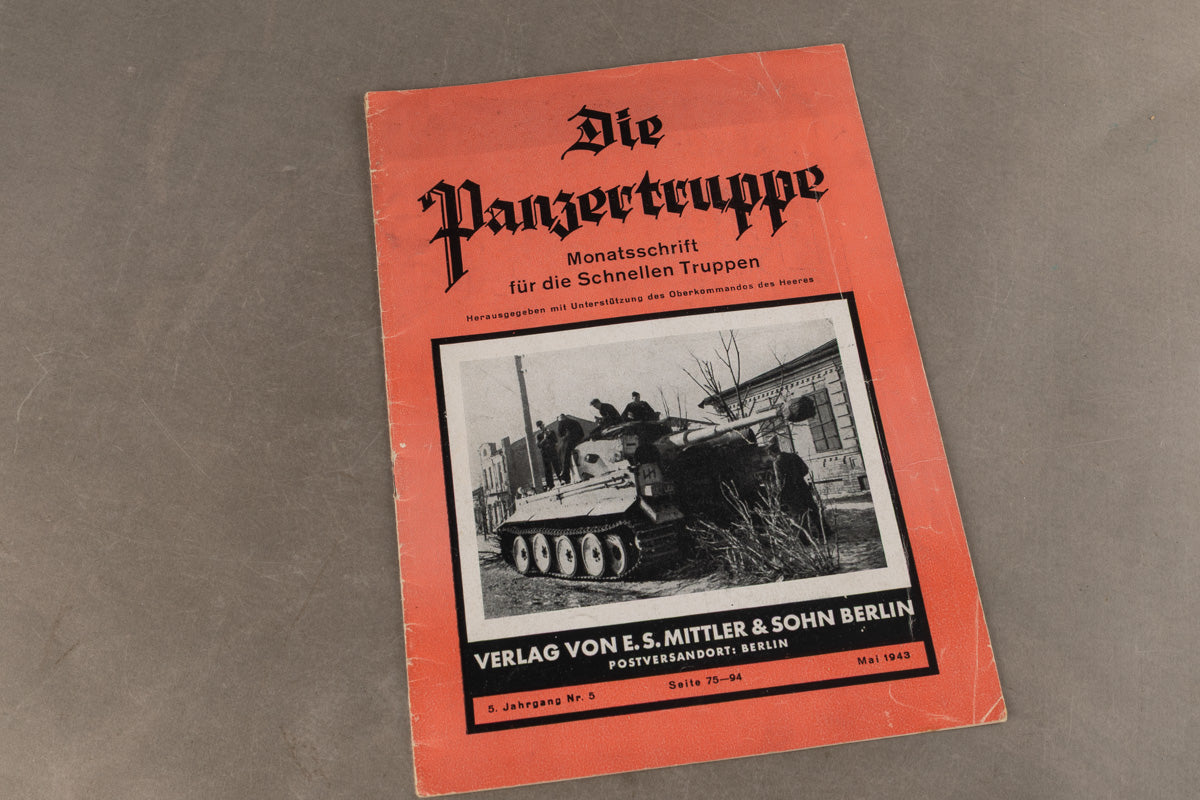 WW2 Tysk "Die Panzertruppe" Blad. Original.