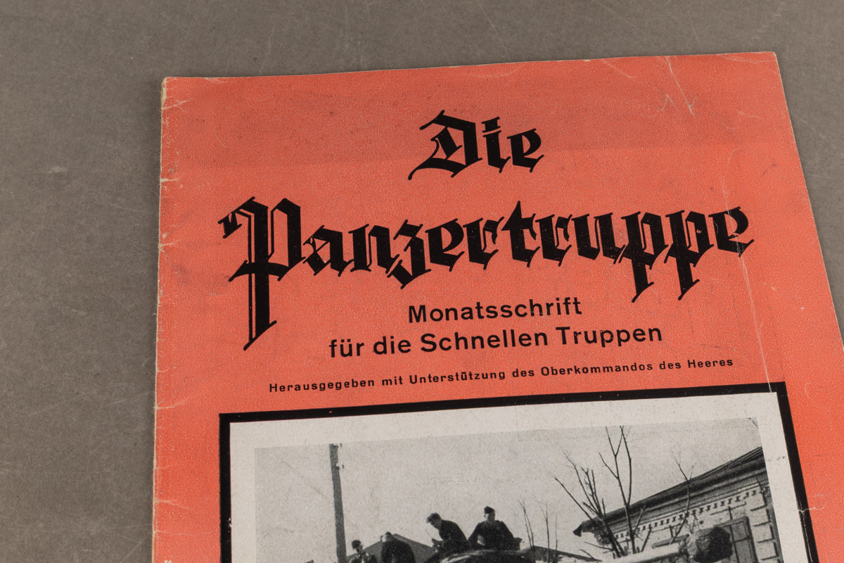 WW2 Tysk "Die Panzertruppe" Blad. Original.