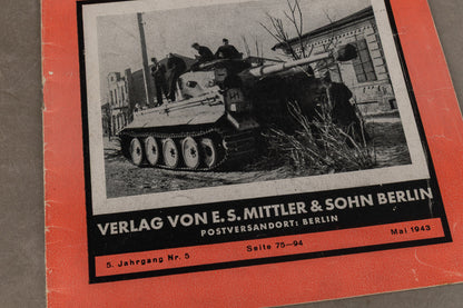 WW2 Tysk "Die Panzertruppe" Blad. Original.