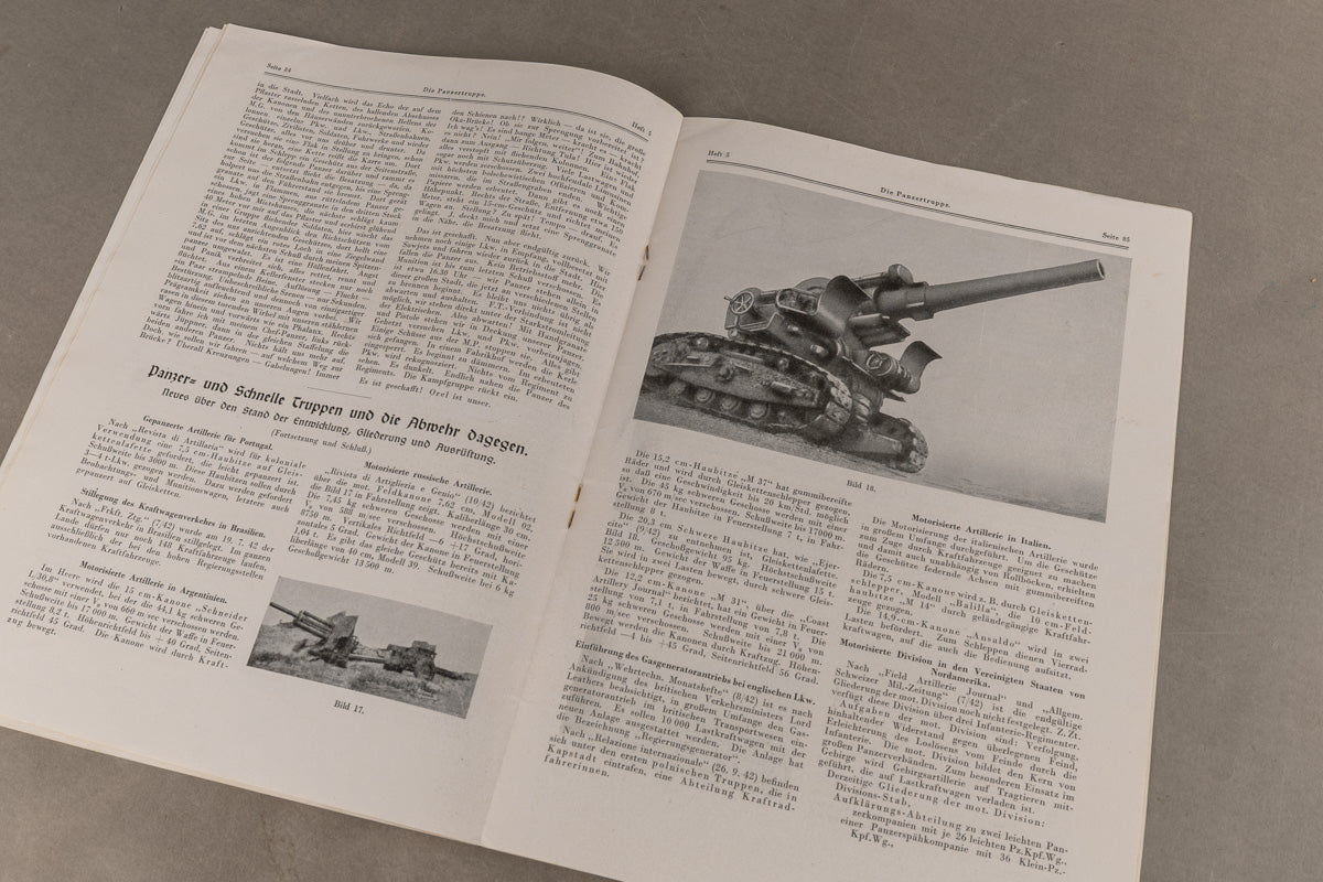 WW2 Tysk "Die Panzertruppe" Blad. Original.
