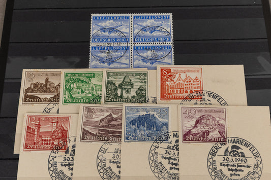 WW2 Tysk Frimærke / Feldpost Lot. Original.