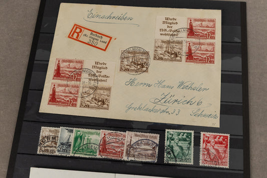 WW2 Tysk Frimærke / Feldpost Lot. Original.