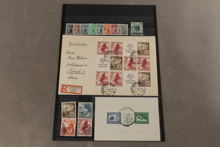 WW2 Tysk Frimærke / Feldpost Lot. Original.
