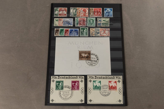 WW2 Tysk Frimærke Lot. Original.