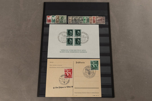 WW2 Tysk Frimærke / Feldpost Lot. Original.