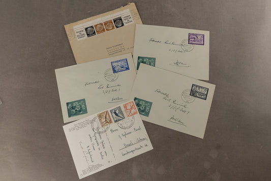 WW2 Tysk Kuvert / Feldpost Lot. Original.
